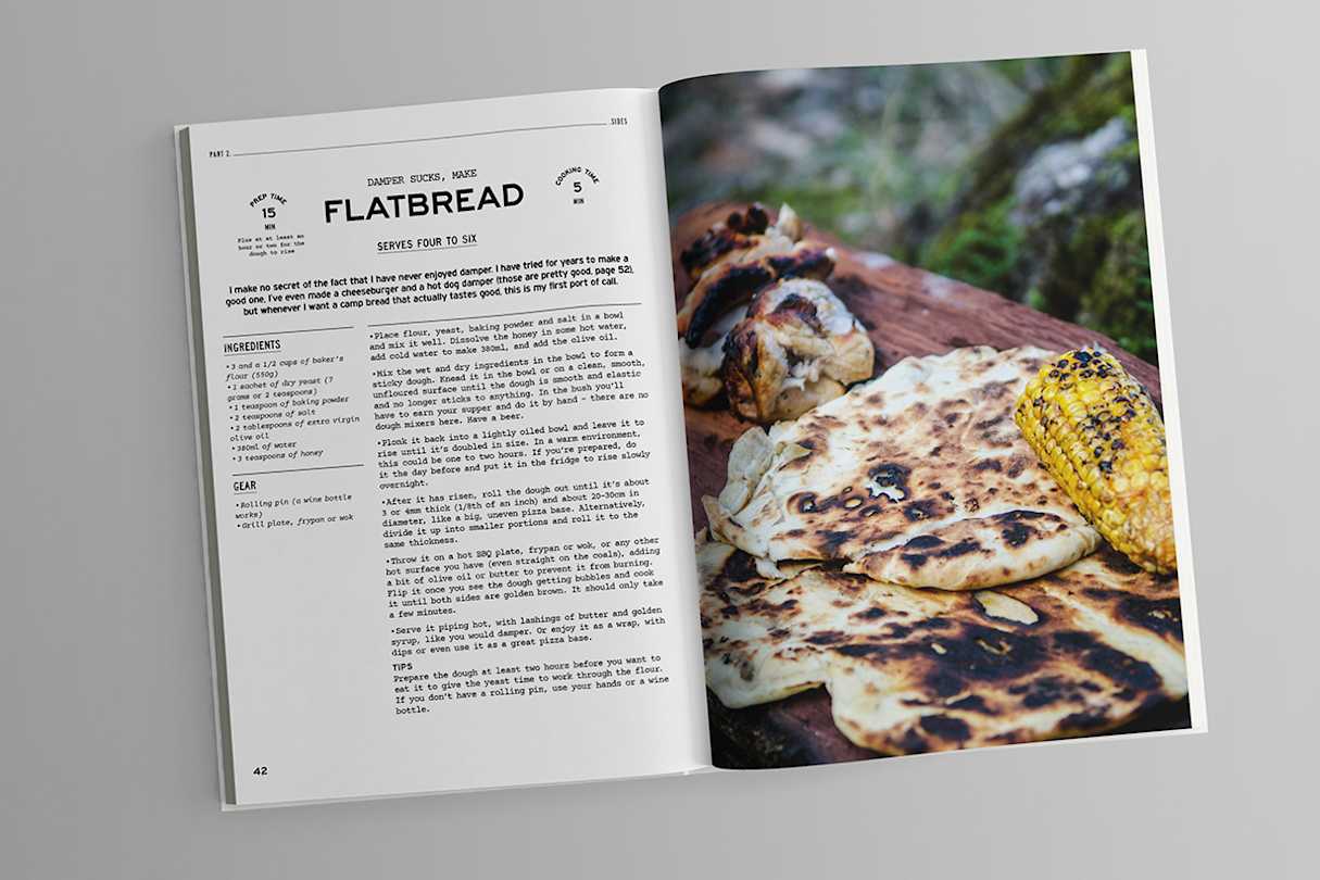 Campfire cooking recipes range from flatbread to marinated, seared roo, through to garlic scallops. (image: Exploring Eden Media)