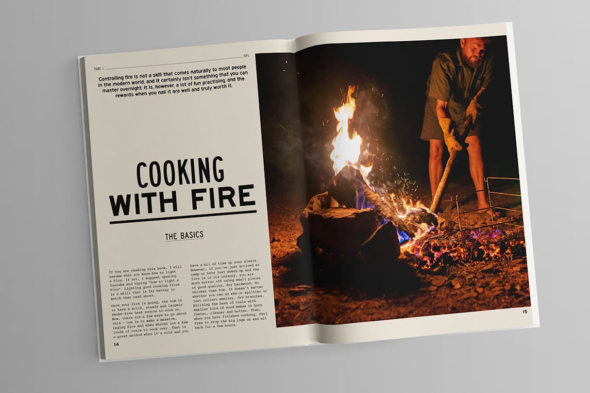 Fire to Fork includes handy tips on how to cook over a campfire. (image: Exploring Eden Media)