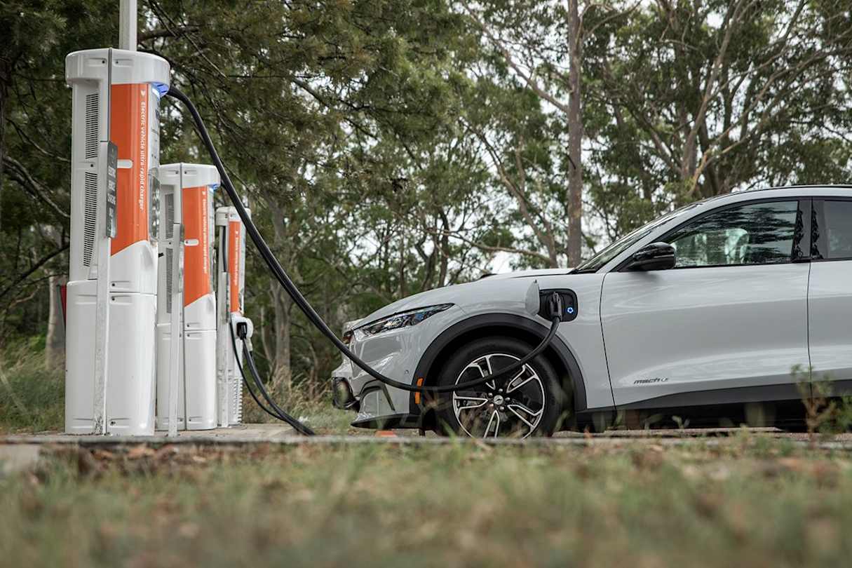 The first leg of our trip takes us exactly 192km to the ultra-fast charging station at Karuah, just north of the Port Stephens peninsula, and it’s solid freeway driving at 110km pretty much the whole way. (Image: Tom White)