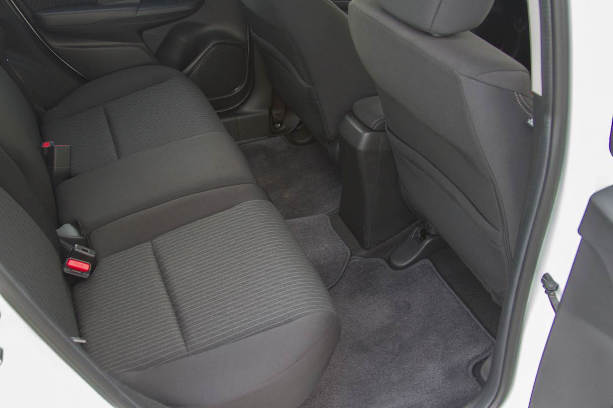 Legroom is impressive for a car this size.