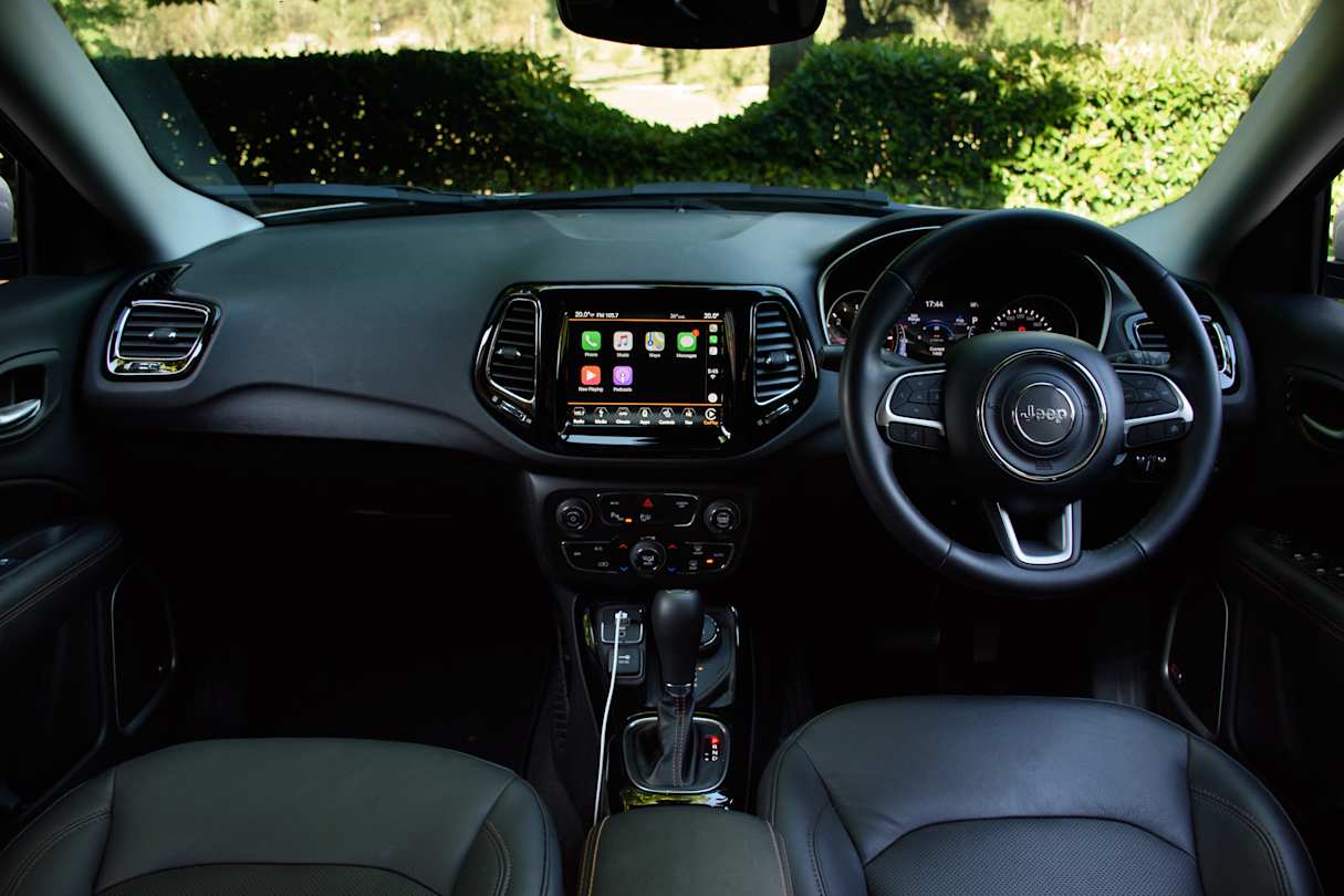 The interior's design is slick, refined, and miles better than Jeeps of days past. (image credit: Tom White)