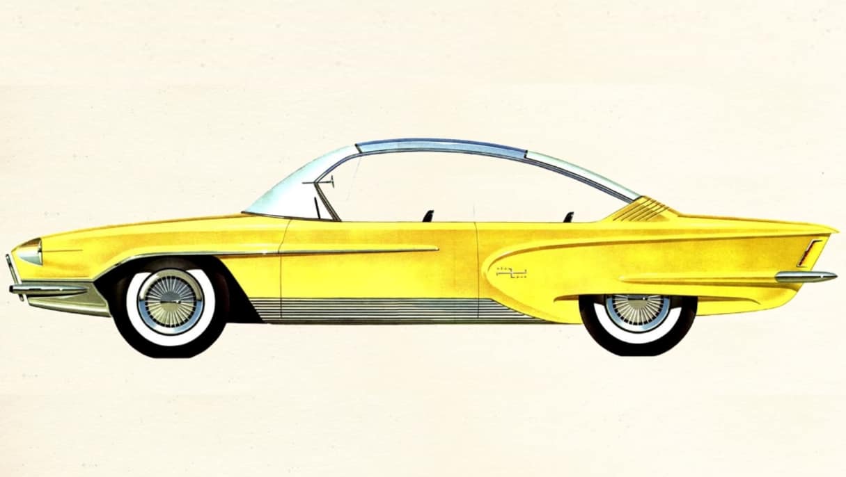 The ~1958 Kaiser Menehune coupe concept.