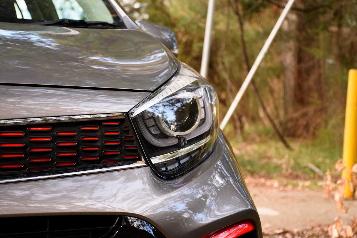LED DRLs are a nice value add and proved to be almost as bright as the halogen headlamps.