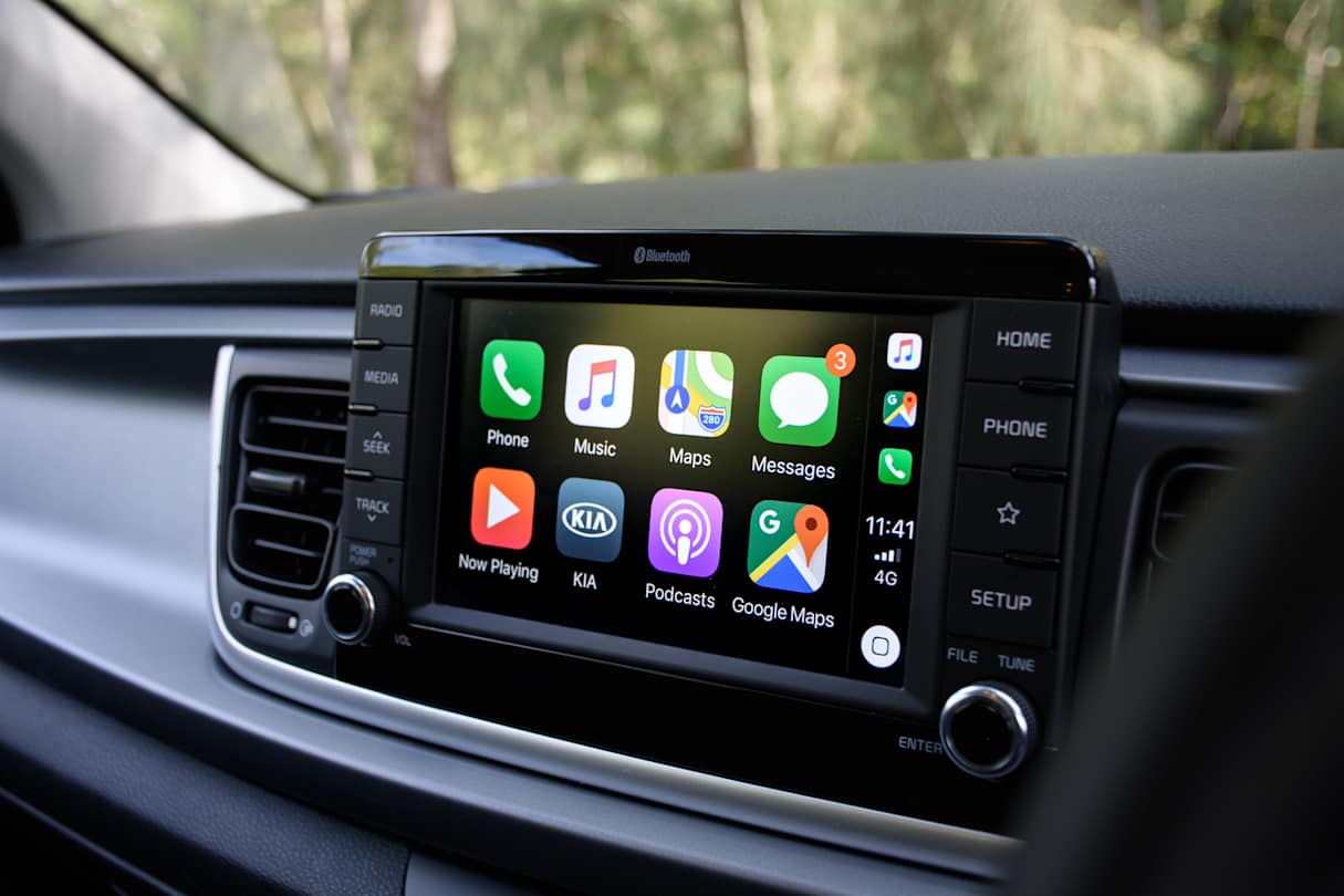 The Rio offers a great multimedia screen and excellent connectivity, no matter which variant you pick. (image credit: Tom White)