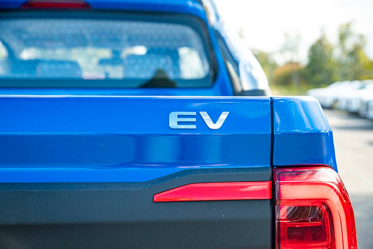 The eT60 is rear-drive only. (Image: Tom White)