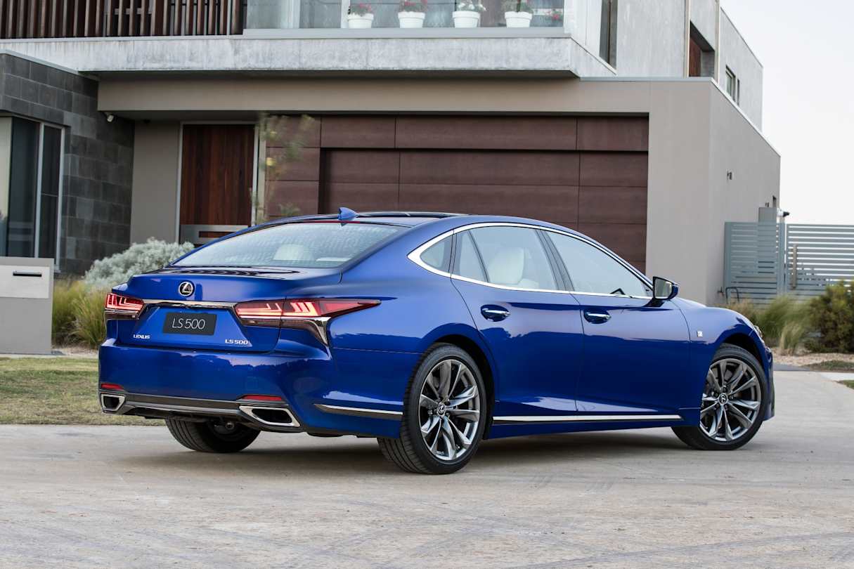 The rear looks stately, modern and sleek. (LS 500 shown)
