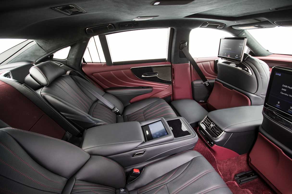 The rear seats on the Sports Luxury grade are 22-way power adjustable and heated.