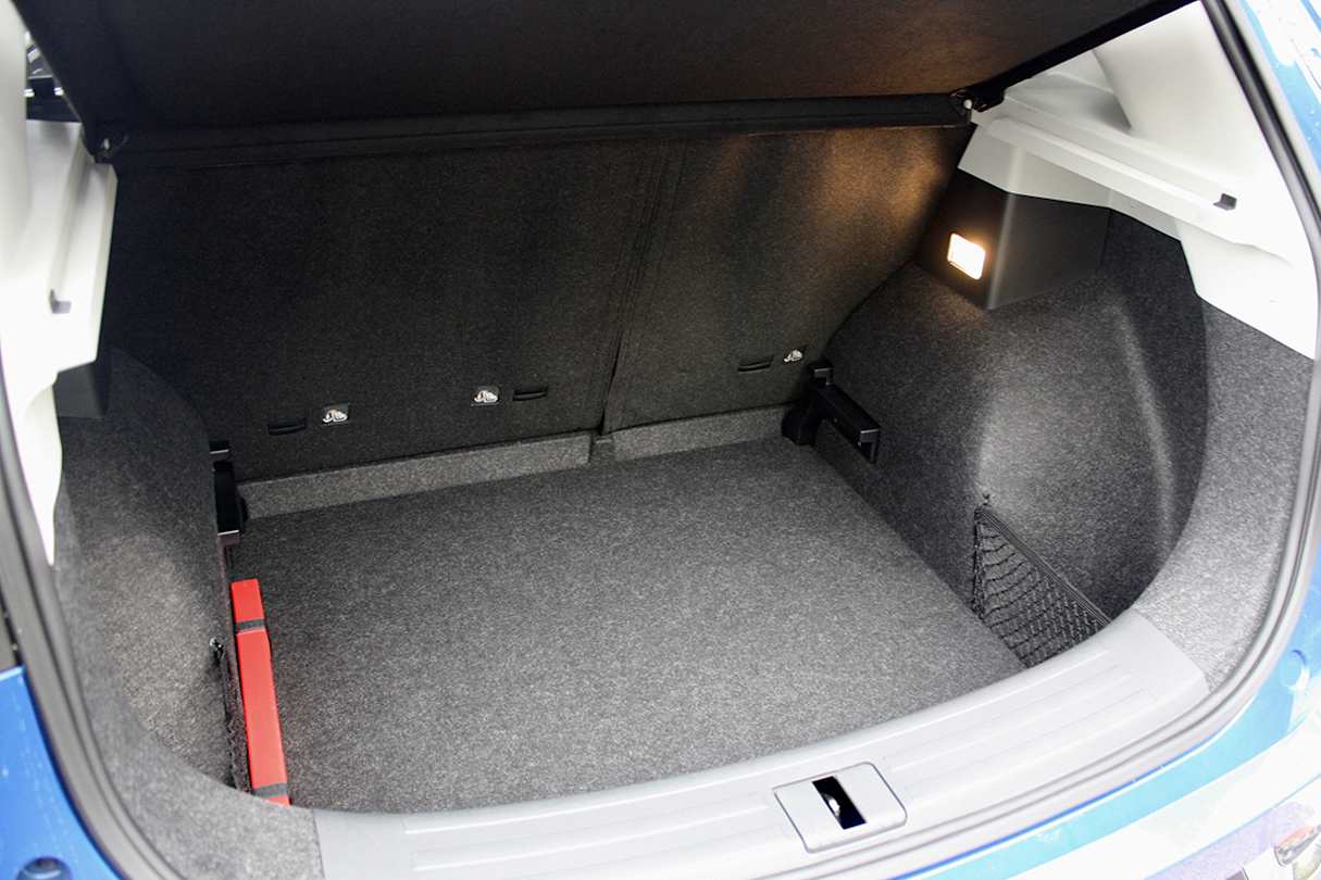 The deep boot will give 359 litres of capacity with the seats up.
