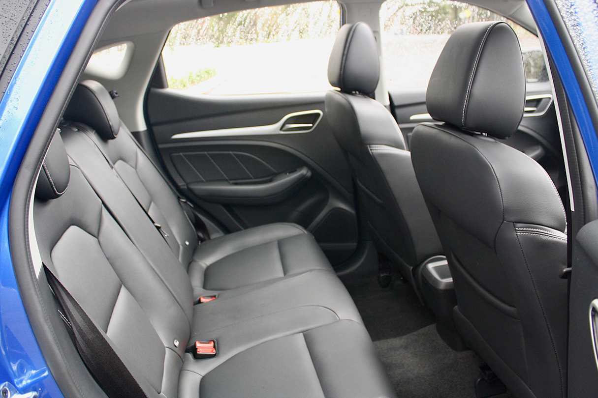 There's a nice amount of space in the back seat.