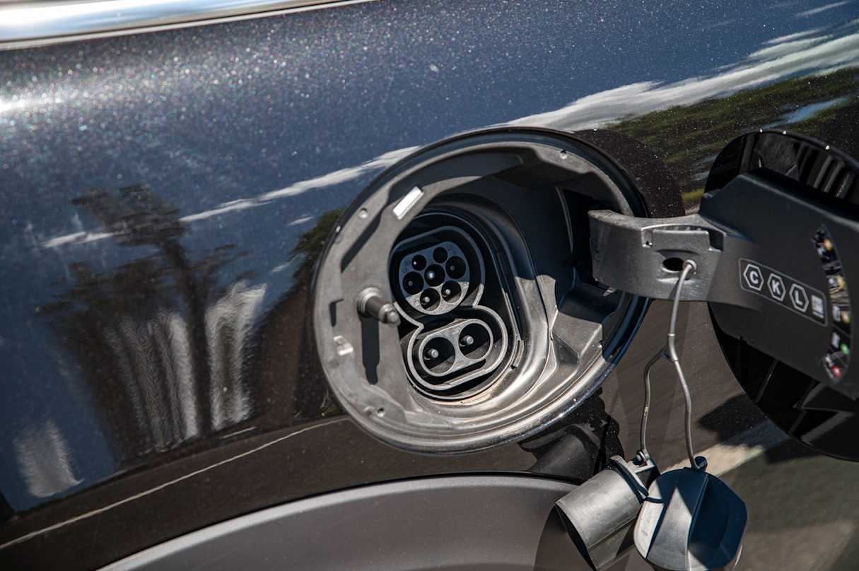 AC chargers it will charge at a max rate of 11kW. (Image: Tom White)