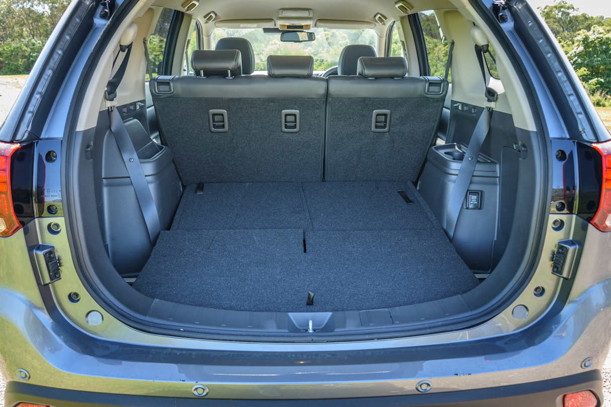 Boot space is pretty good with the third row folded away.