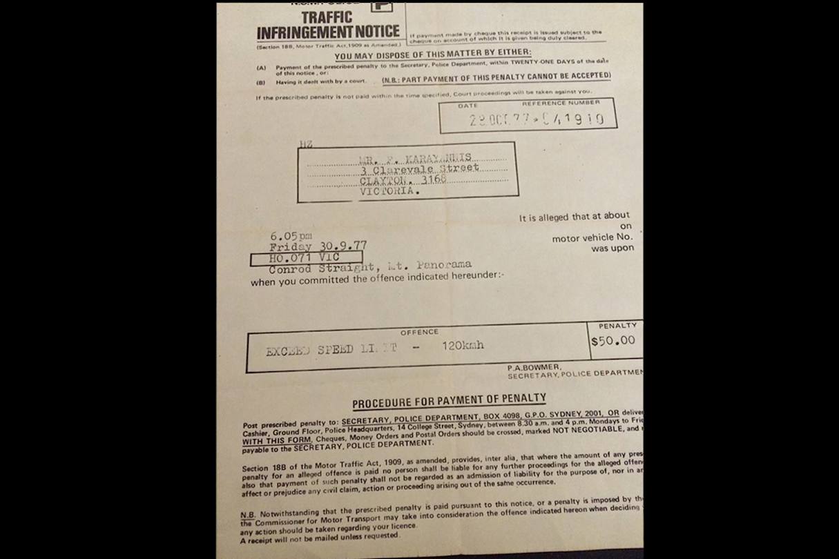 Eventually, after all the drooling, he informed me that I was to get an &#039;on-the-spot&#039; fine of .