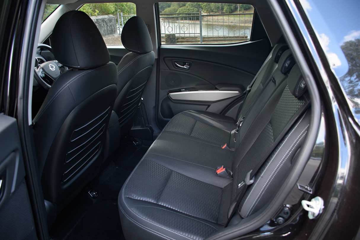 Back seat room is excellent for the class, but is a bit light on amenities. (image credit: Tom White)