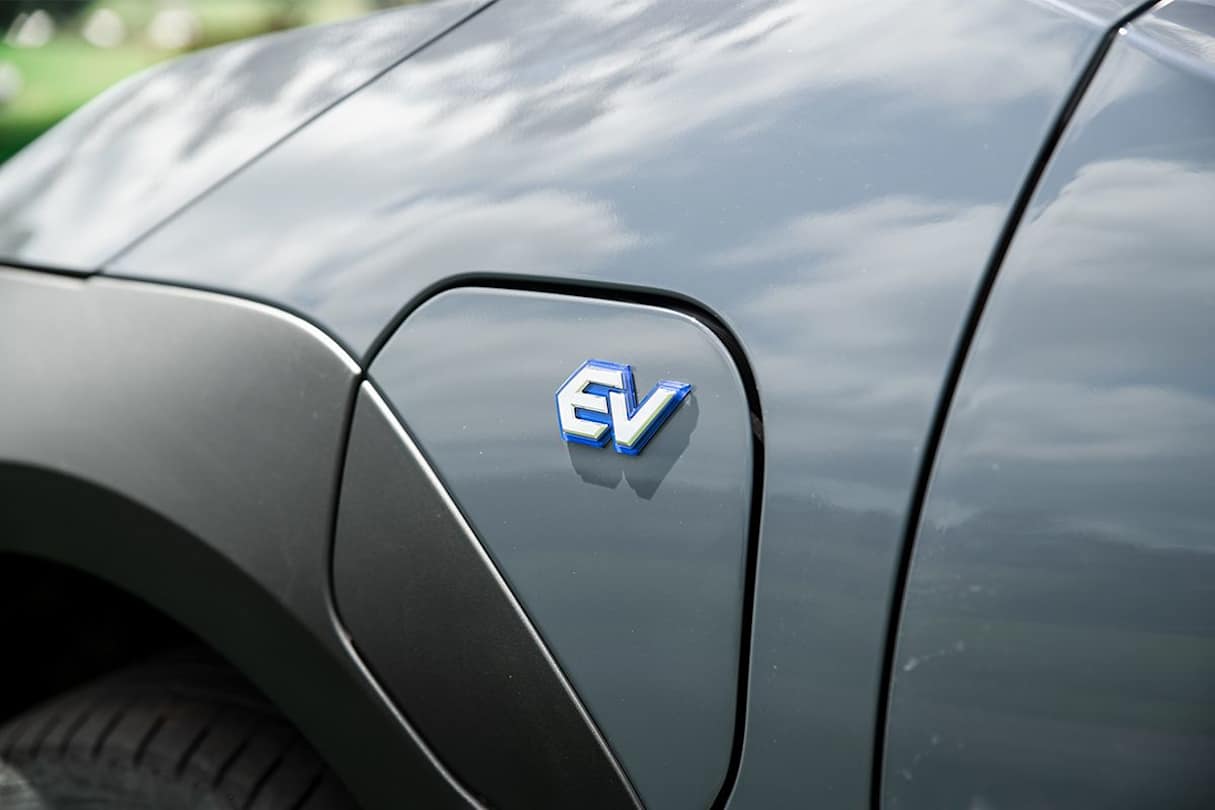 The Solterra’s charging specifications are respectable, though, with fast DC charging capability up to a claimed 150kW. (Image: Tom White)