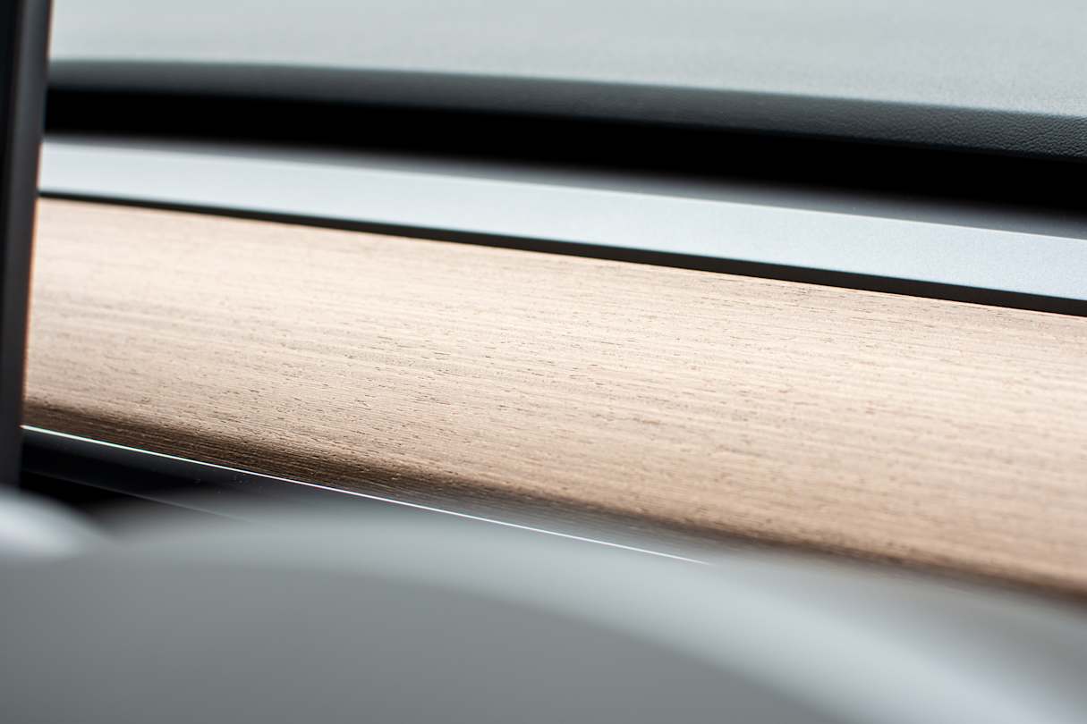 There's a highlight strip of open pore wood.