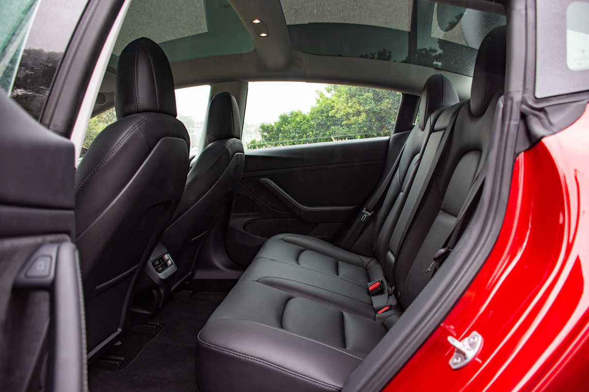 The back seat offers decent room for a car of this size.