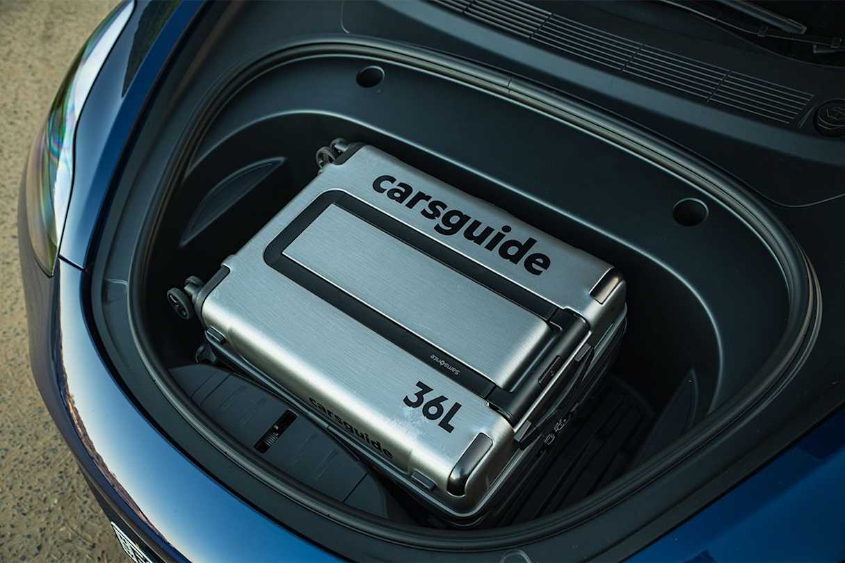 The frunk is 88-litres and was also able to fit the smallest luggage case. (Image: Tom White)