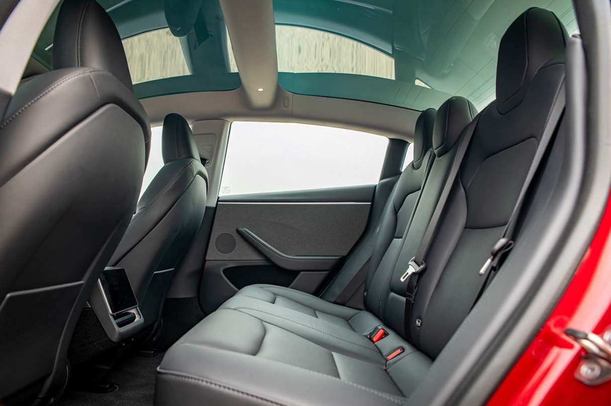 The rear seat offers a decent amount of room for myself. (image: Tom White)