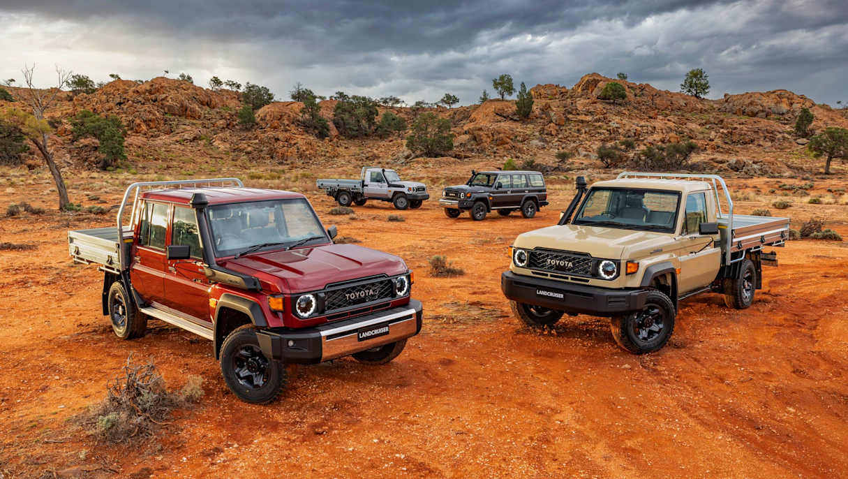 Toyota landCruiser 70 Series.