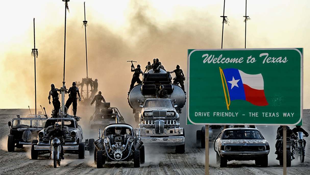 Worth noting, 'drive friendly' is the actual, real slogan on the sign.