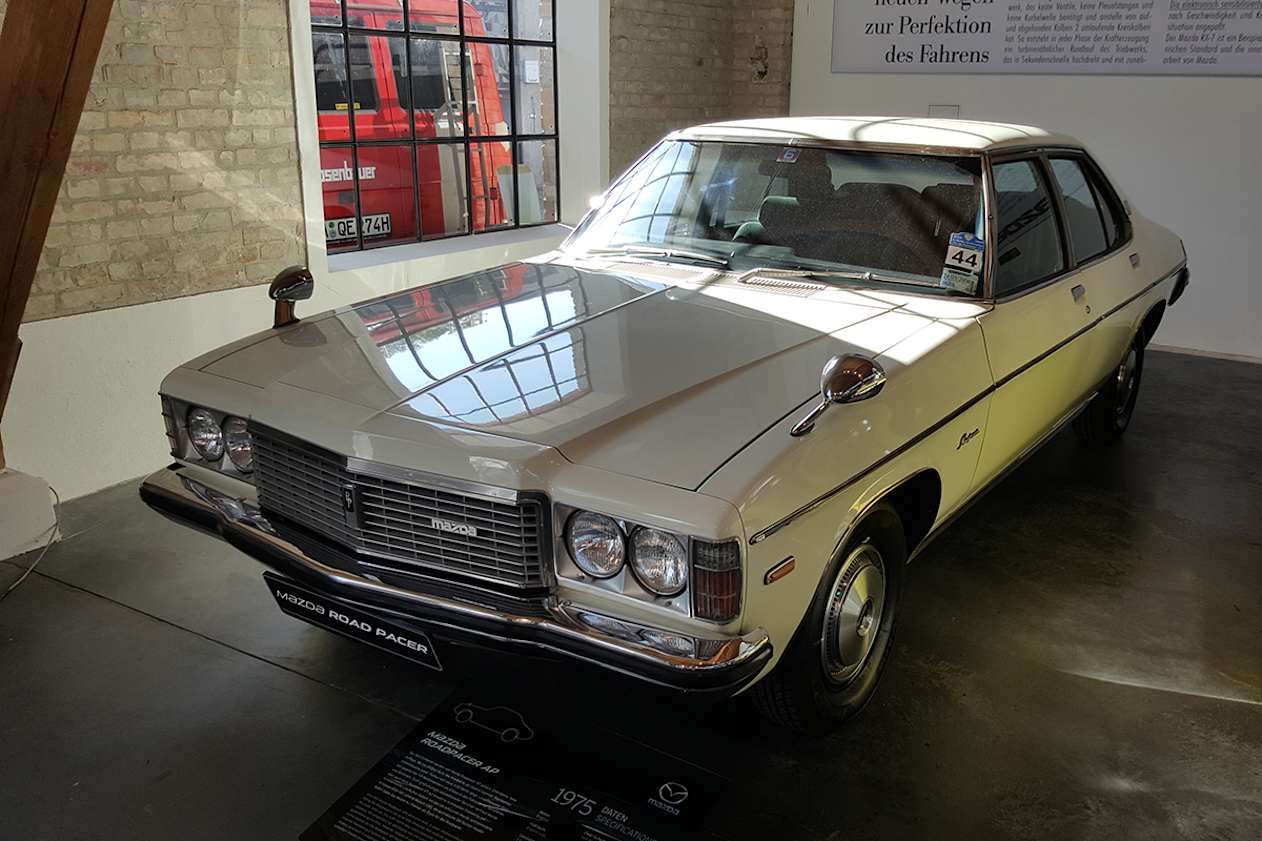 Yes, you are looking at a HJ Holden Premier with Mazda badges. (image credit: Malcolm Flynn)