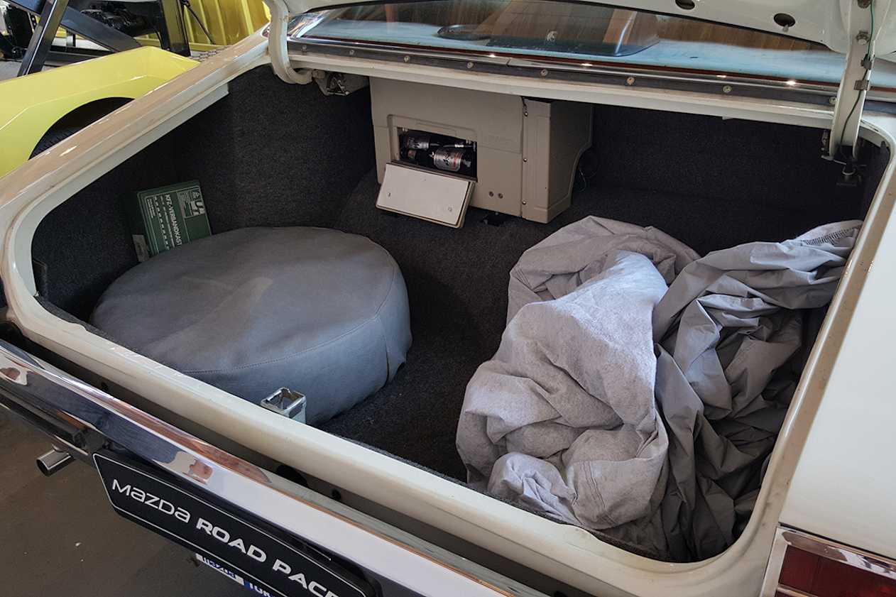 Mazda fitted all the bells and whistles, such as a boot-mounted fridge. (image credit: Malcolm Flynn)