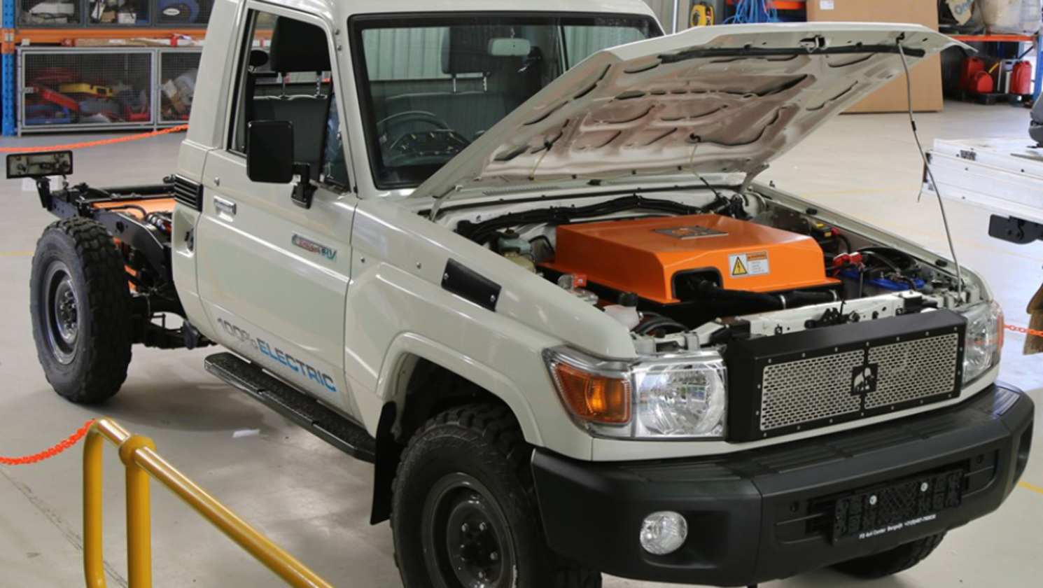 The iconic LandCruiser has undergone an EV makeover.