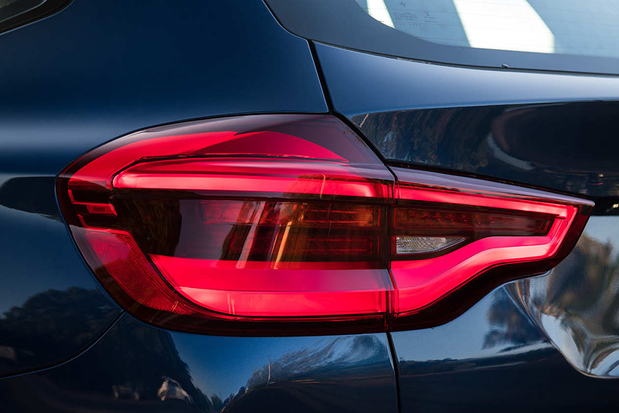 At the back, you'll find a more tapered rear end.