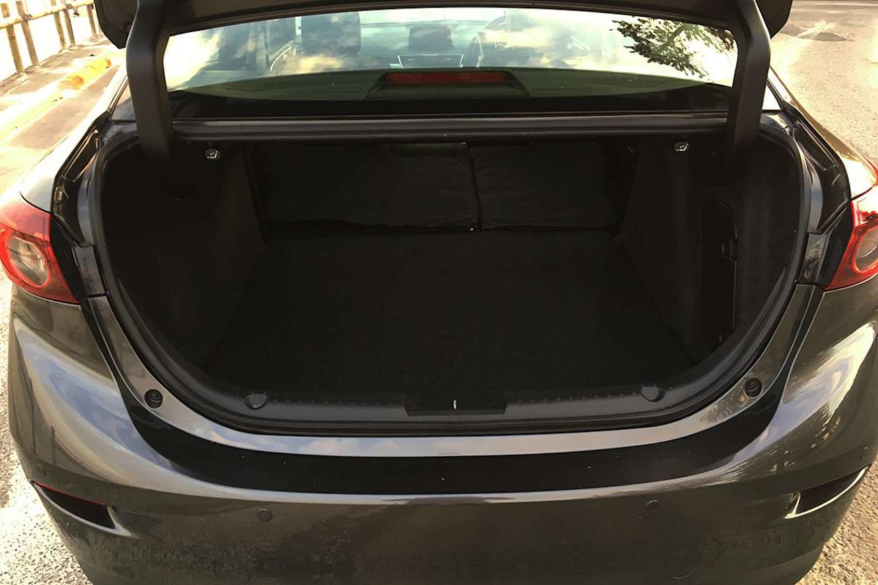 The hatch can carry a still-reasonable 308 litres of stuff when full, while the boot swallows another 100 litres exactly. (Image credit: Peter Anderson)