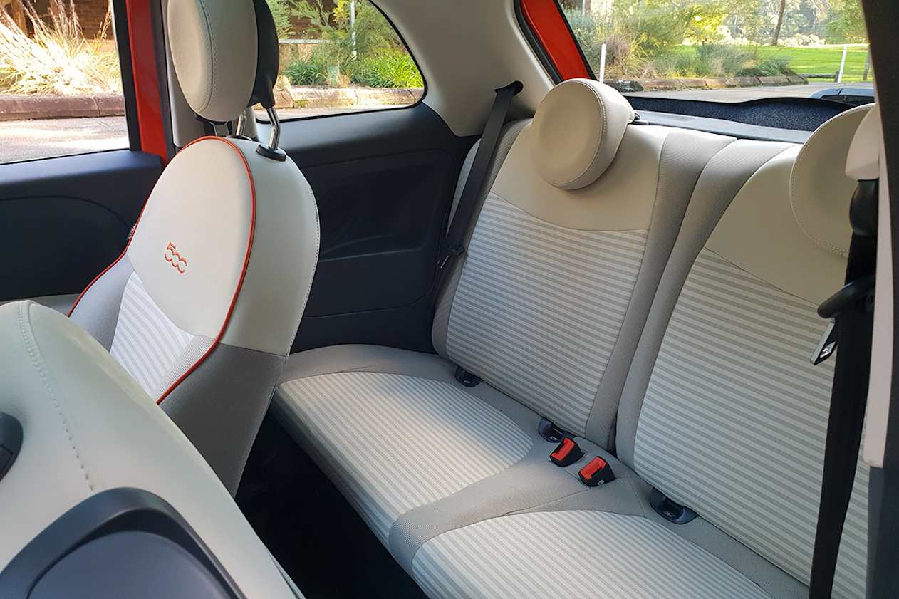 As expected, there wasn't much leg, knee, or headroom behind my own (180cm) driving position.