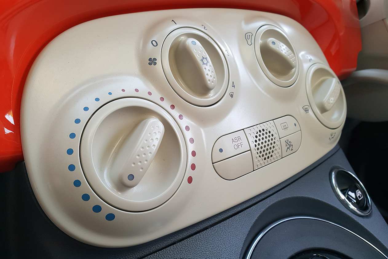 A blend of darker, brighter, and softer colours make the Anniversario's cabin an interesting place to sit.