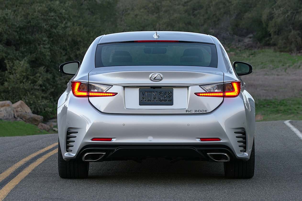The regular RC models make do with twin exhaust tips. (RC300 pictured)