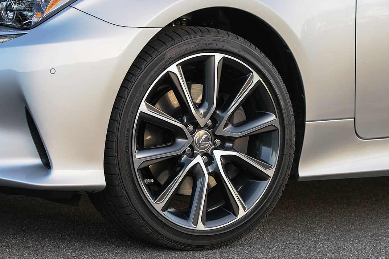 Luxury cars get 18-inch alloy wheels and F Sport cars add bigger 19-inch alloys. (RC300 pictured)