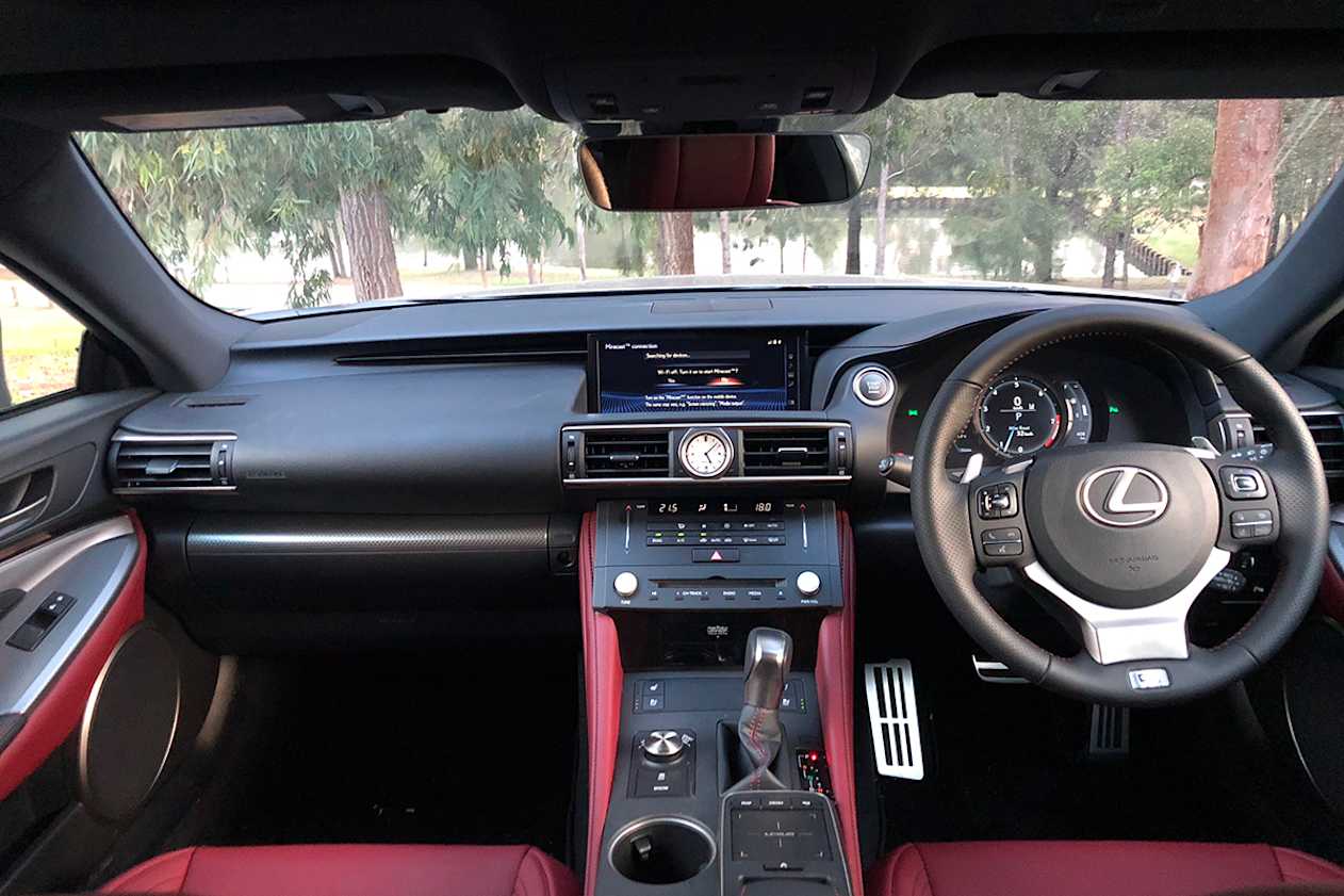 Up front, that cursed mousepad control system is still in full flight, but the screen it controls is now bigger. (RC350 pictured) (image: Andrew Chesterton)