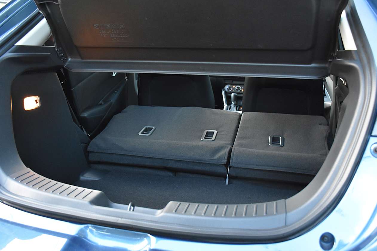 Space balloons out to 852 litres (VDA) with the 60/40 rear seats folded down.