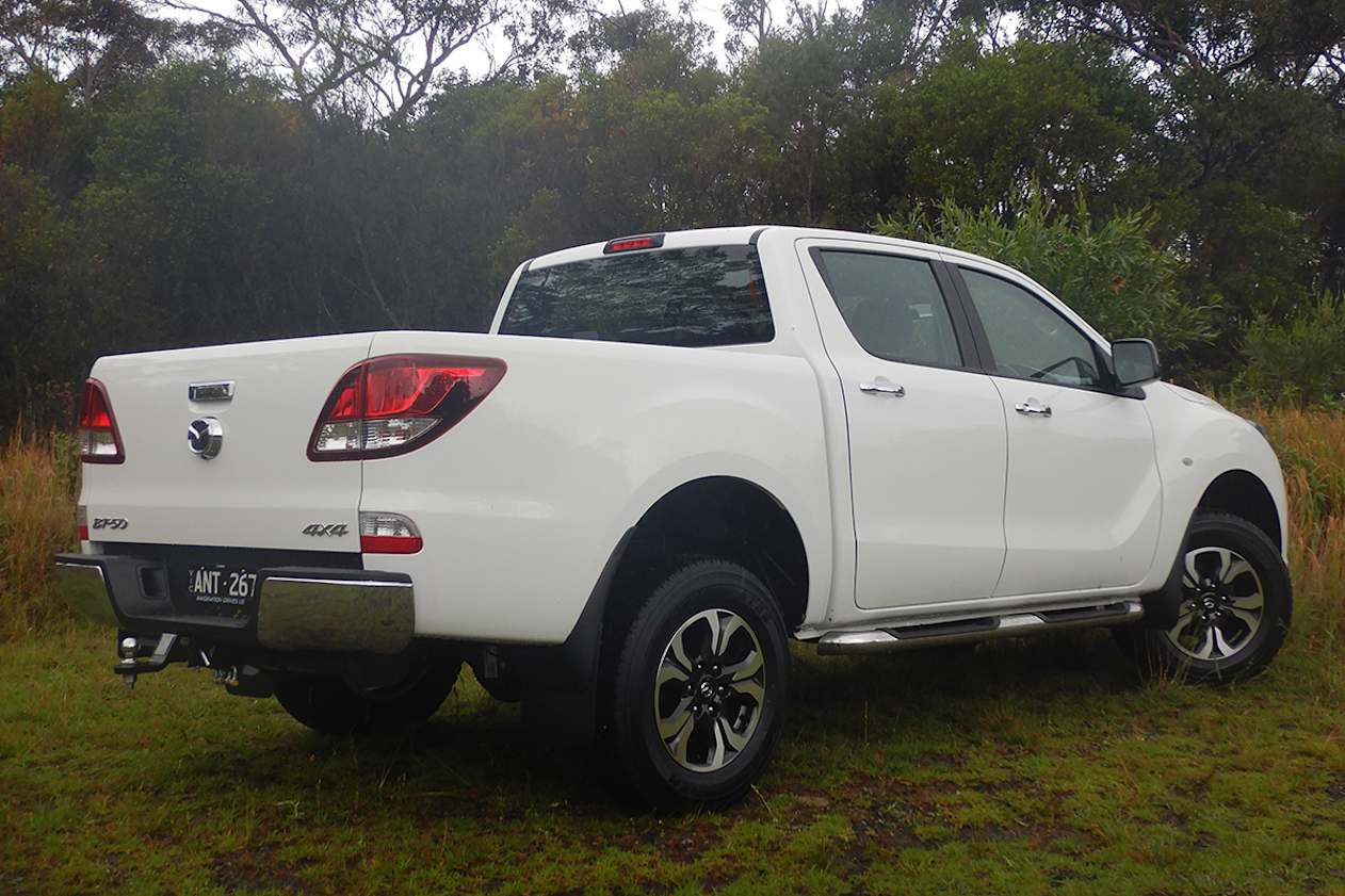 The big Mazda has a real tough-truck coolness and some nice touches.
