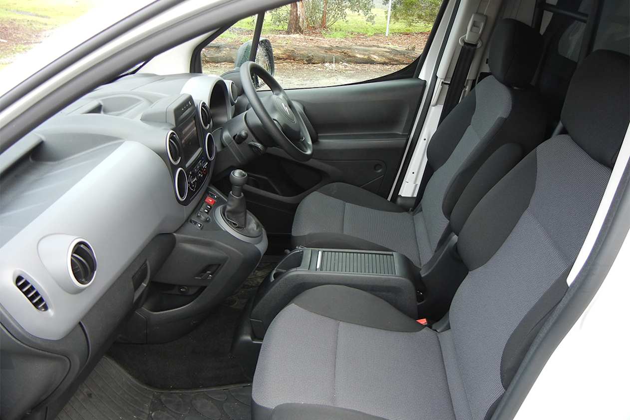 The cabin layout is simple and functional.