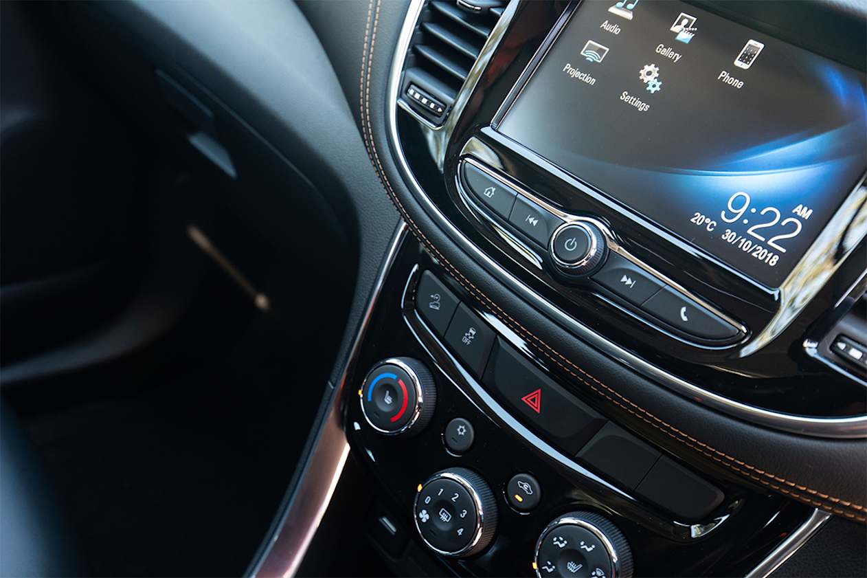 The Trax comes standard with Apple CarPlay and Android Auto. (image credit: Dean McCartney)