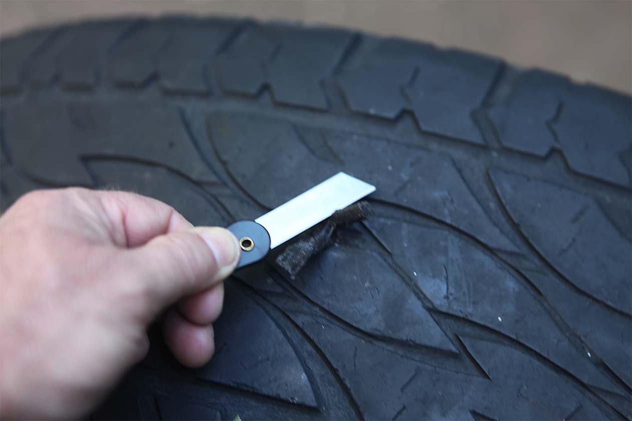 Use a  blade to trim the repair cords.