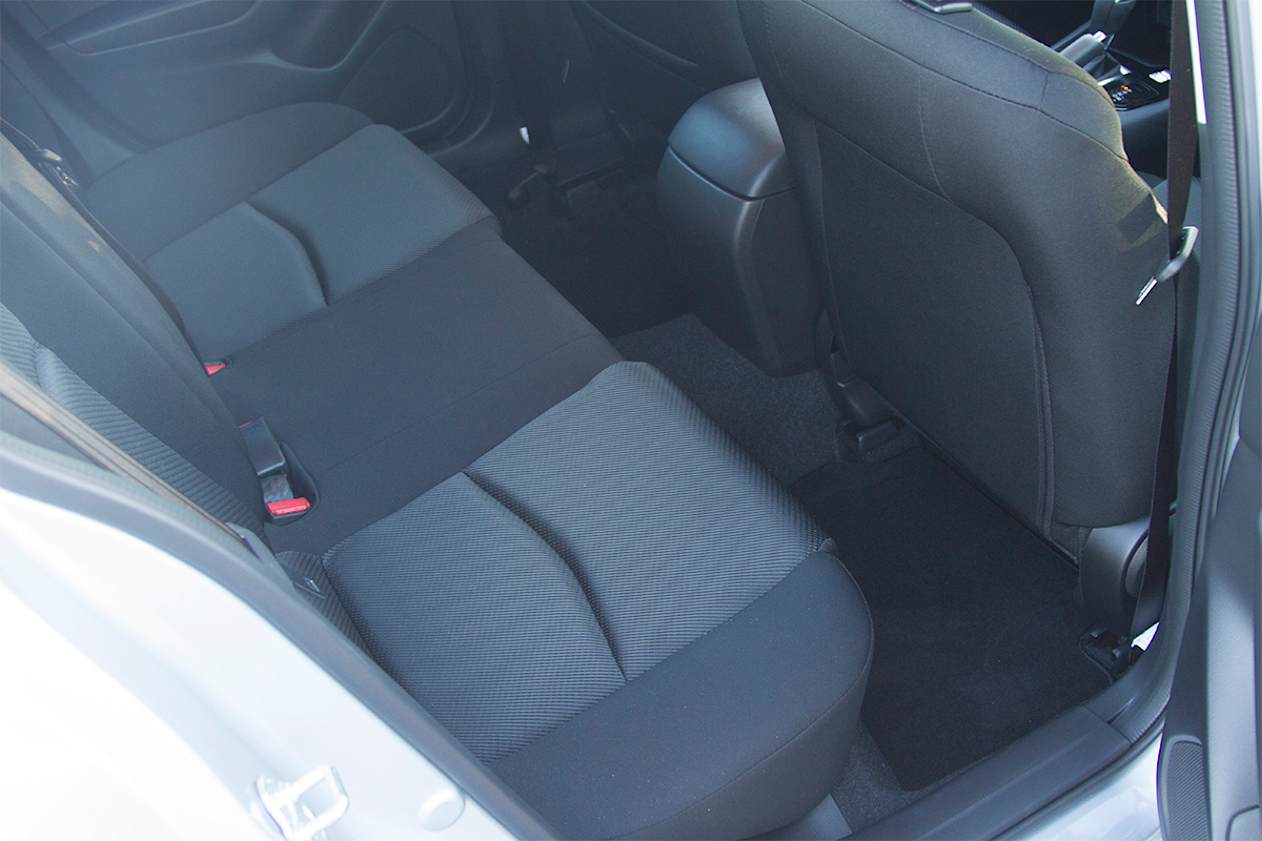 The interior dimensions are unchanged, meaning good if not outstanding rear leg room. (2018 Neo Sport model shown)