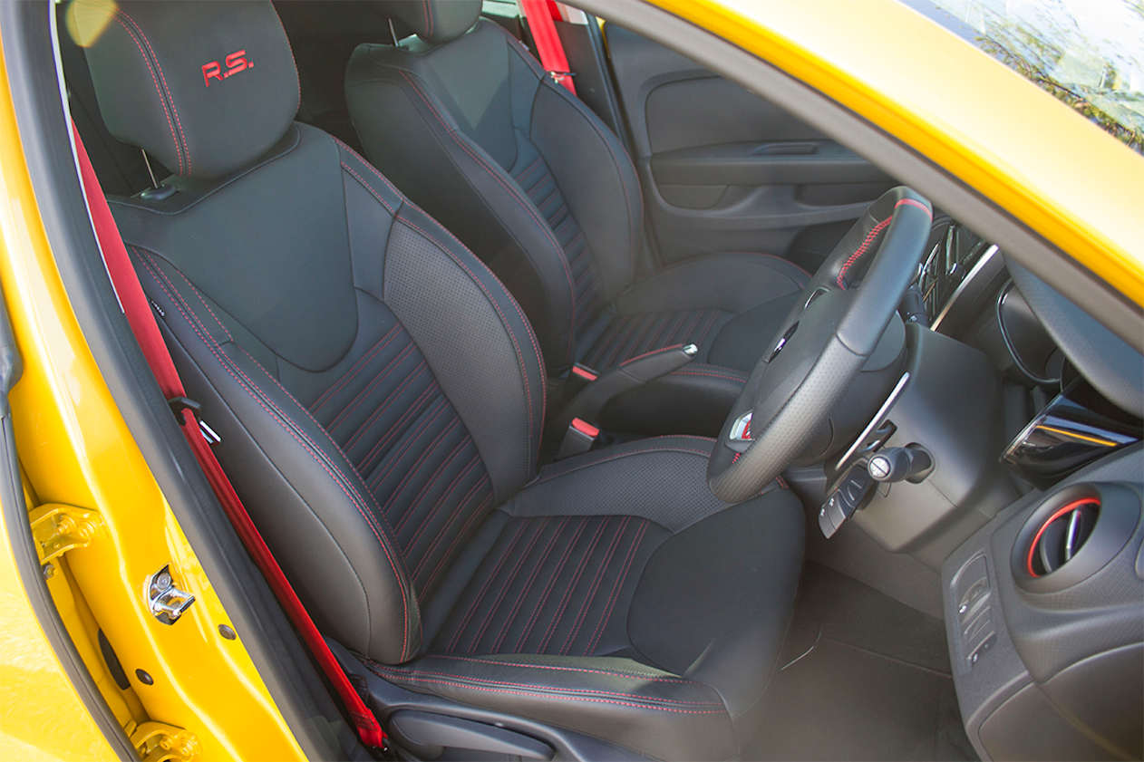 The Clio's interior is certainly snug. (image credit: Peter Anderson)
