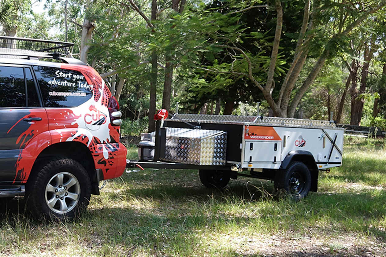 The smallest Cub Camper’s perfect for towing behind small SUVs or normal cars.