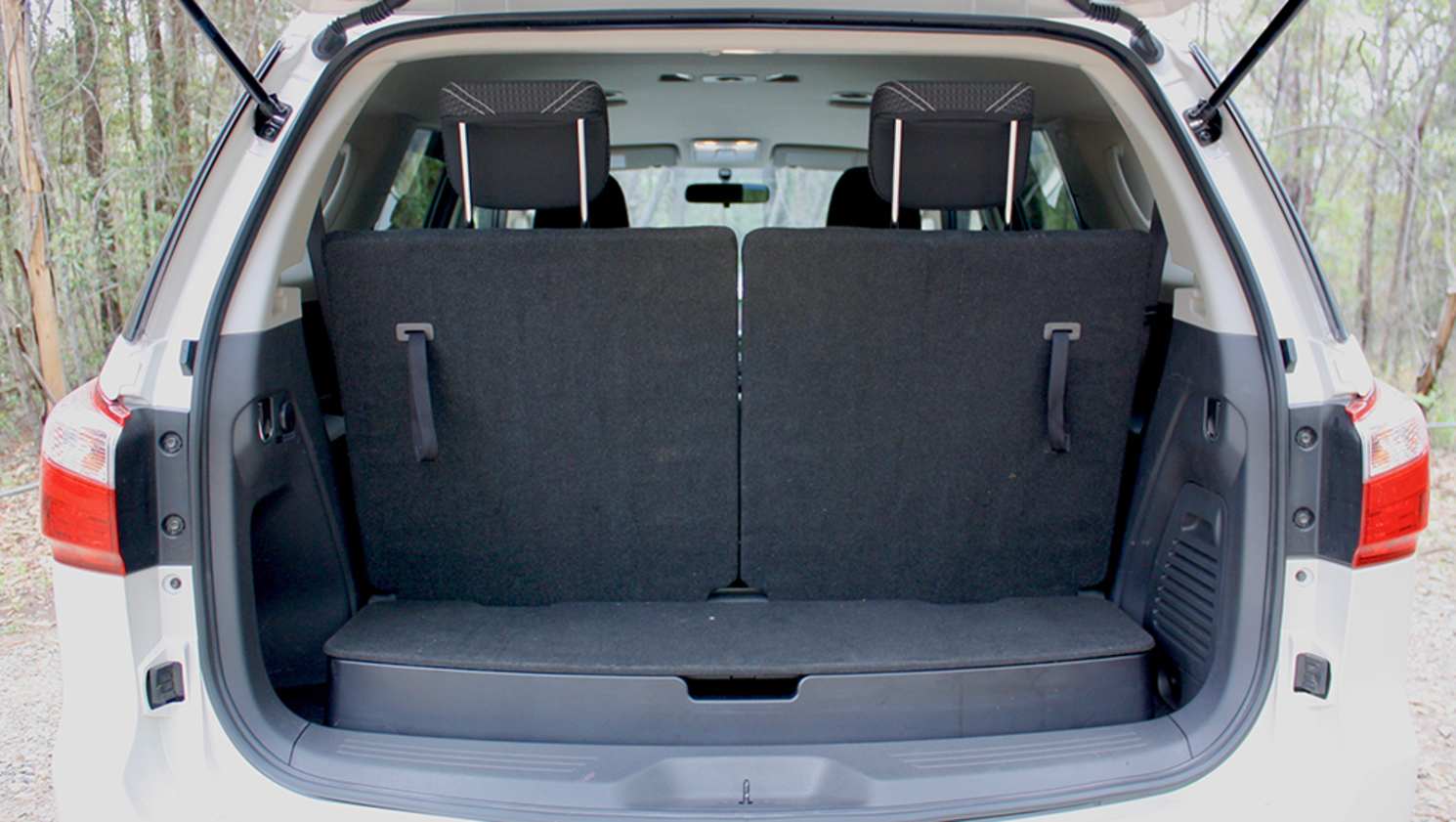 There’s not a heap of boot space back there with seven seats up. (image: Matt Campbell)