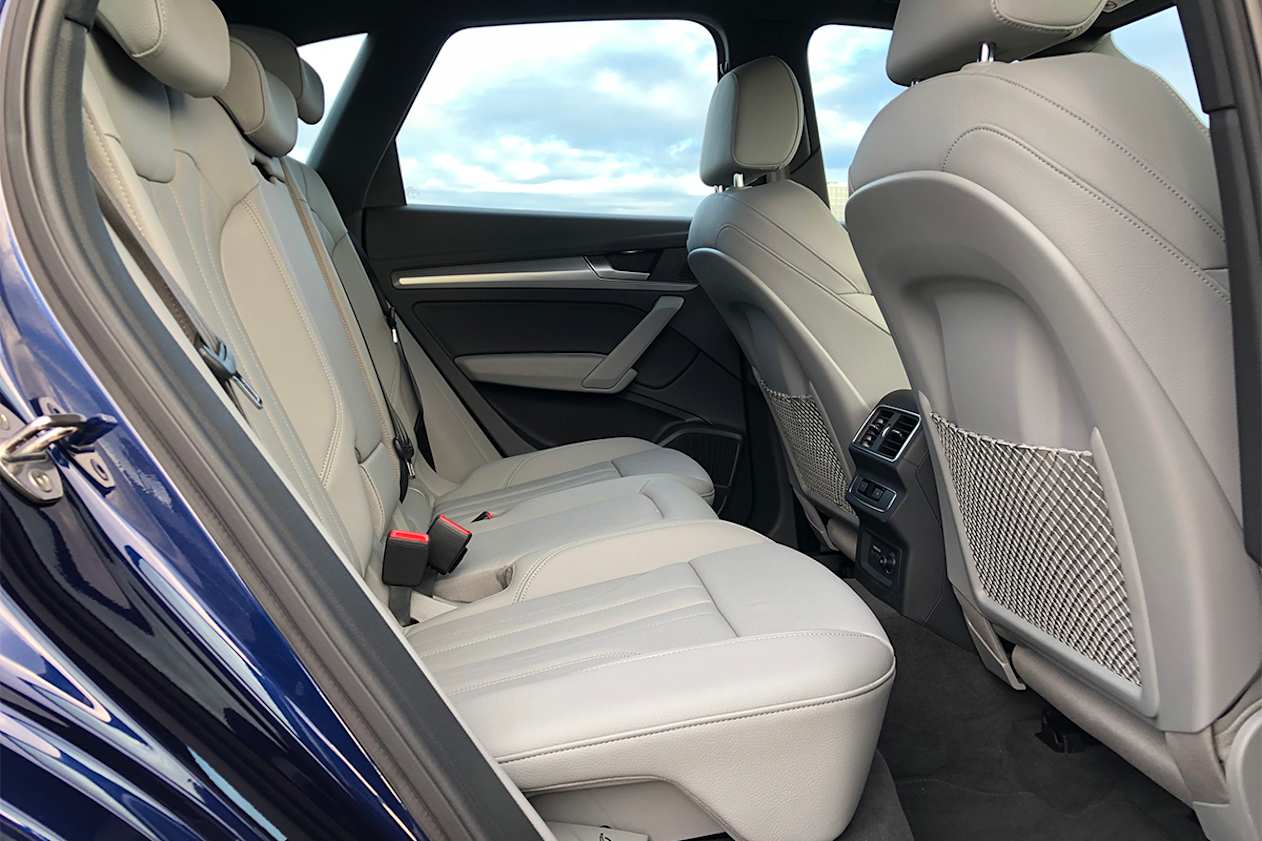 The second-row room is excellent.