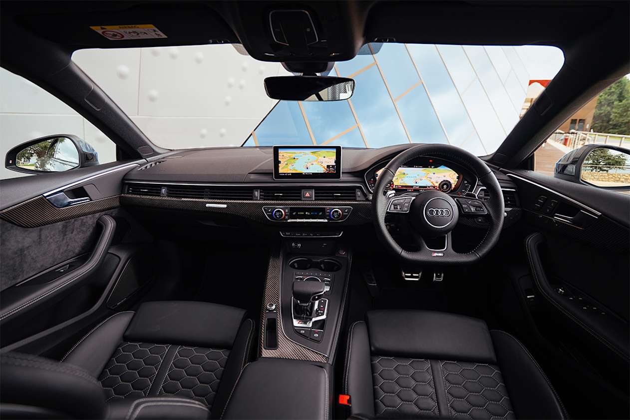 The RS 5 Sportback offers more headroom compared to the coupe.