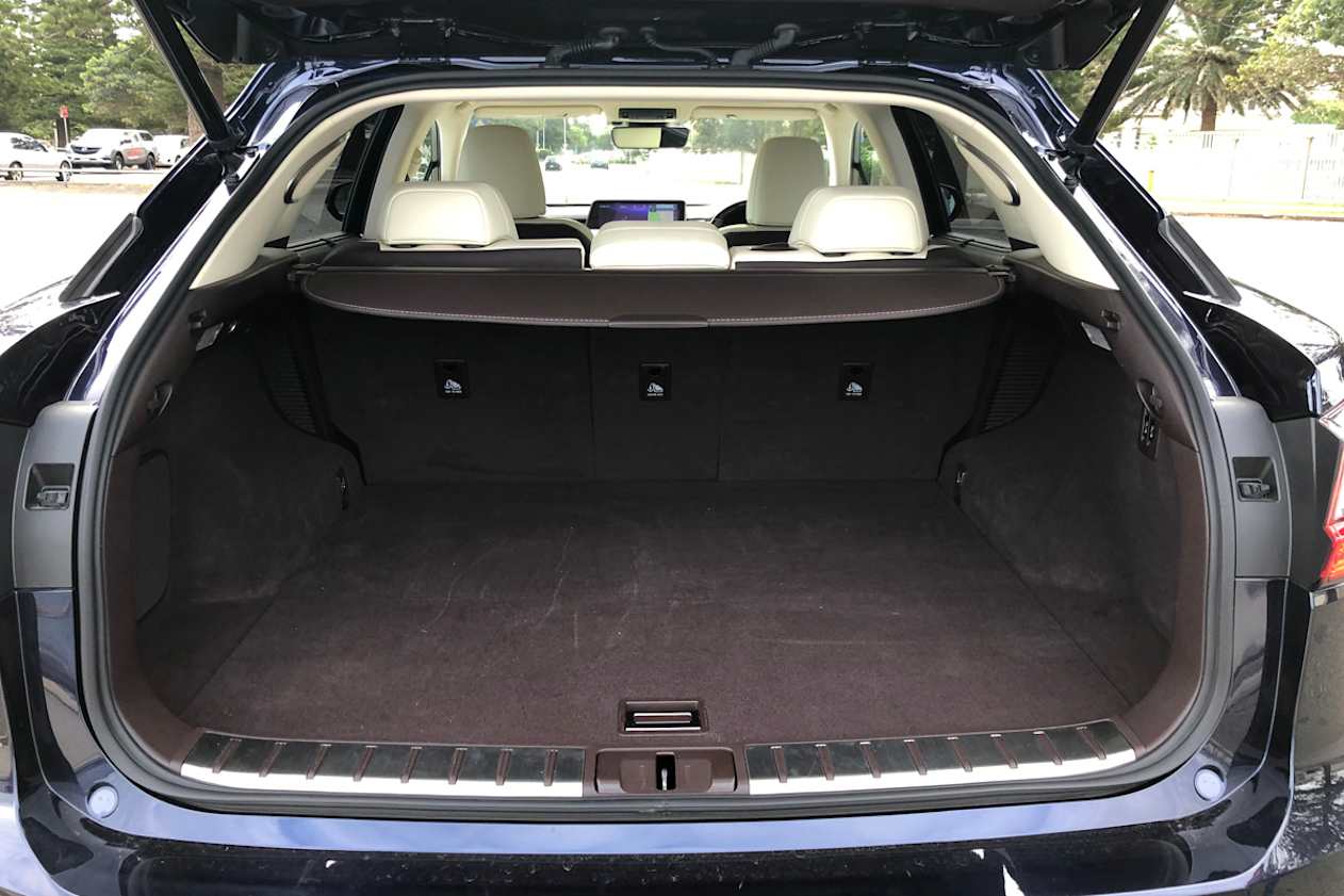 The boot is pretty big considering the angle of the rear glass.