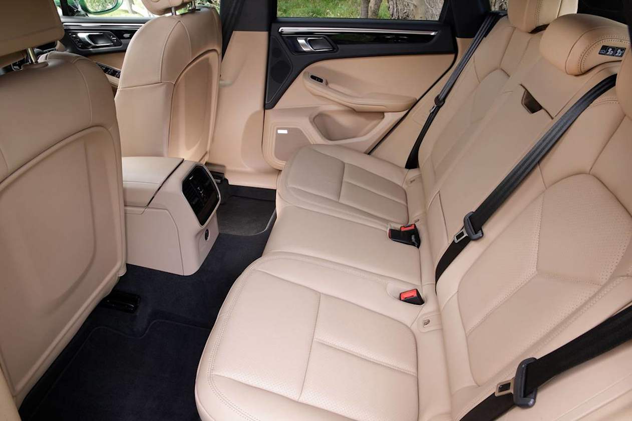 In the back there's enough headroom and rear legroom for shorter adults and plenty of room for kids.