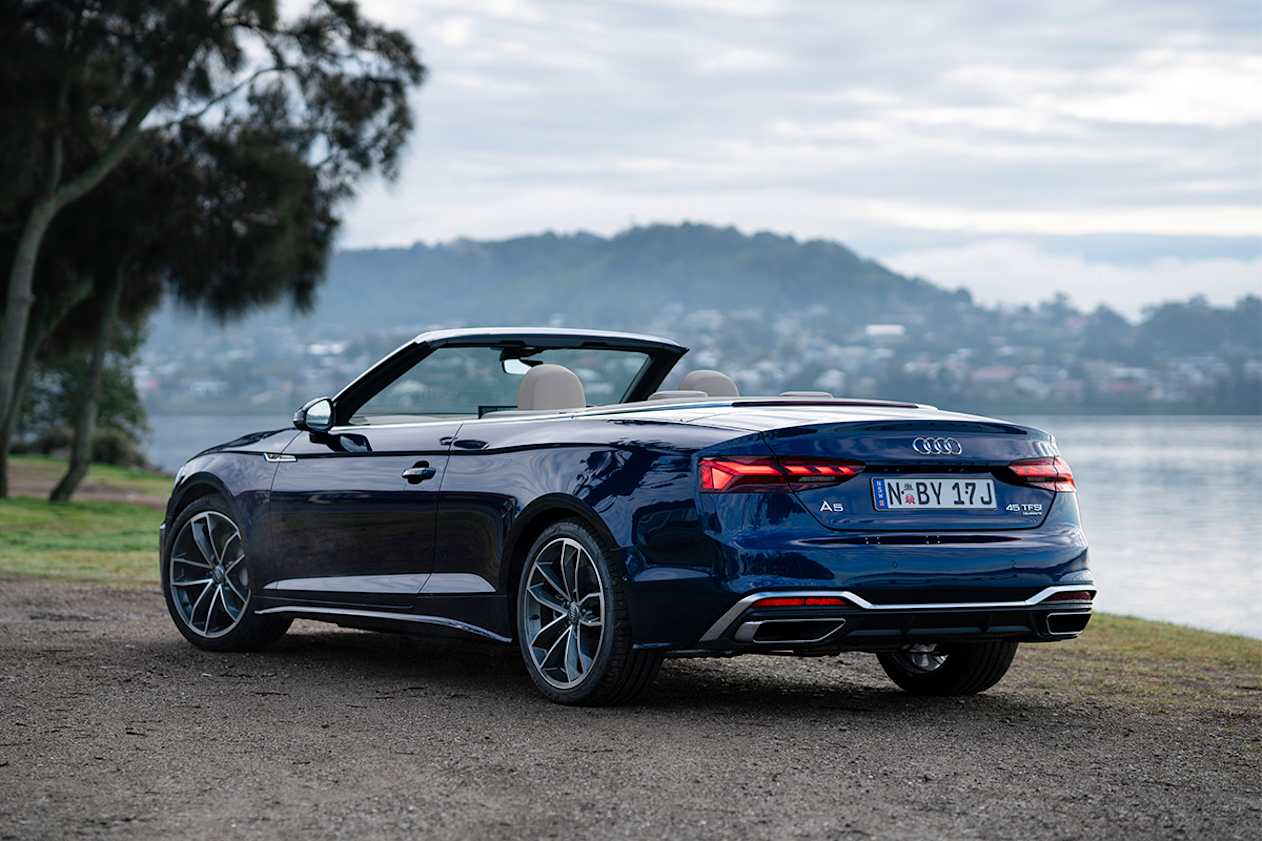 Audi A5 45 TFSI Cabriolet pictured.