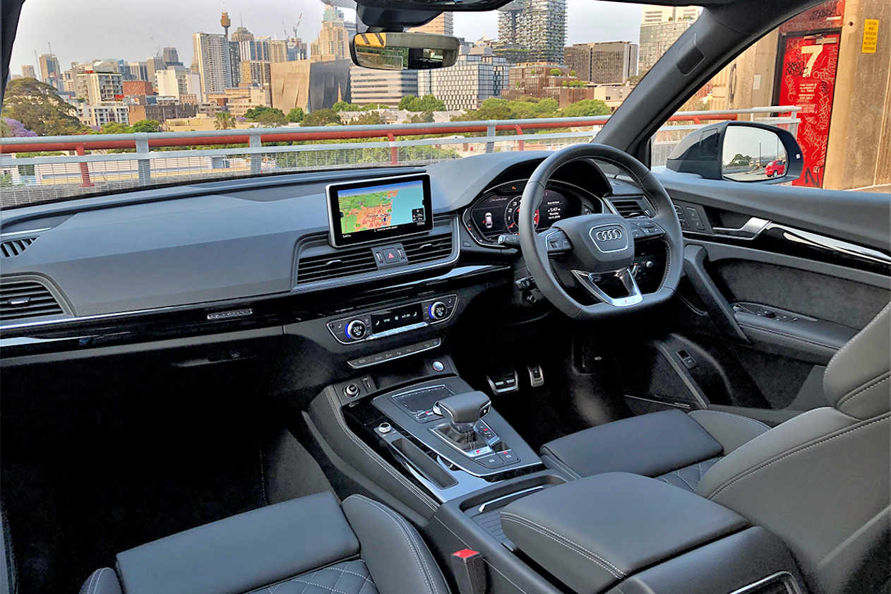 Inisde, you'll find an 8.3-inch display with Apple CarPlay and Android Auto.