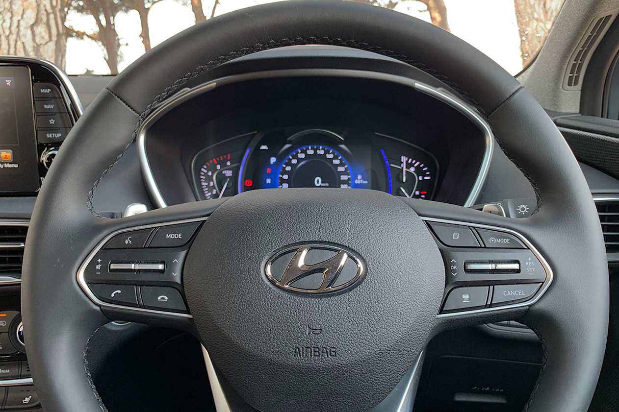 The Santa Fe is biased towards ride comfort but doesn't forget handling.